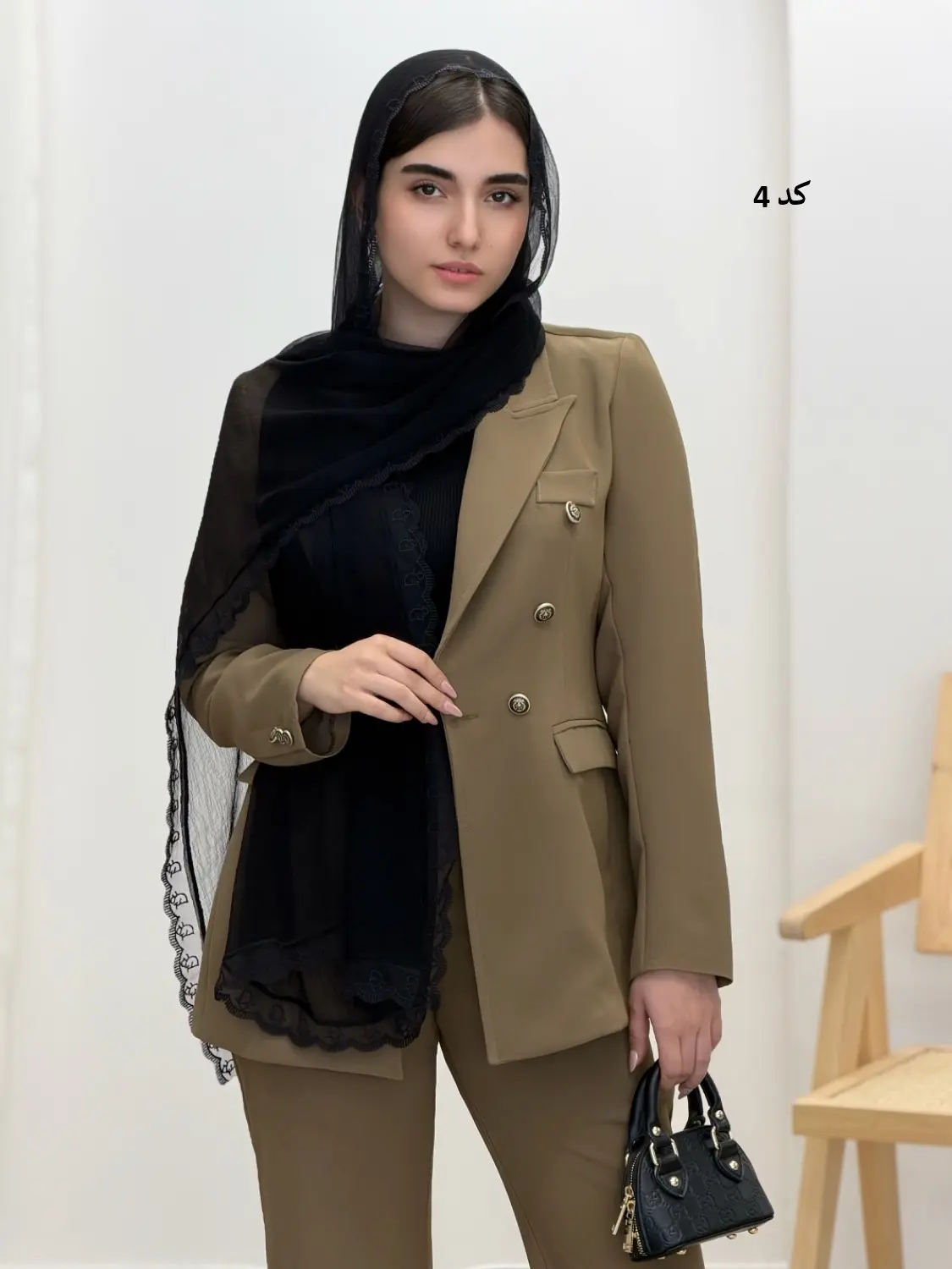 6504-شال حریر دلوین
